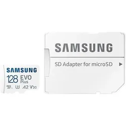 Samsung EVO Plus microSD-Speicherkarte (2024) - 128 GB (inkl. SD Adapter)