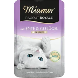 Miamor Ragout Royale 100g Beutel Katzennassfutter 22 x 100 Gramm Ente & Geflügel