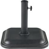 casa.pro Schirmständer Beton 35 x 35 x 4,5 cm Schwarz