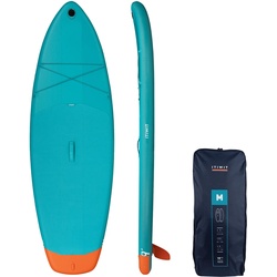 SUP-Board Stand Up Paddle aufblasbar 9′ Grösse M, blau|grün, EINHEITSGRÖSSE