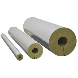 Scorprotect Scorprotect® Rohrschale (Steinwolle, 15 x 20 mm x 1 Meter) Rohrisolierung Steinwolle Alukaschiert 0.040 W/MK