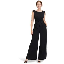Vera Mont Damen Jumpsuit mit weitem Bein Schwarz,40 - 40