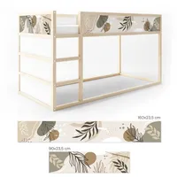 Unik nordic Aufkleber Für IKEA Kura Hochbett, Beige Formen,
