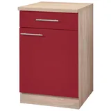 WIHO KÜCHEN Unterschrank Montana 40 x 60 x 85 cm Rot
