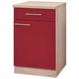 WIHO KÜCHEN Unterschrank Montana 40 x 60 x 85 cm Rot