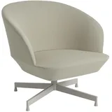 Muuto Oslo Lounge Chair, swivel base, vidar 146 / grau