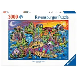 Ravensburger Erwachsenenpuzzle 3000 Teile - Schätze der Welt
