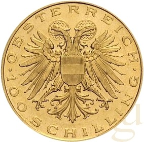 100 Schilling Goldmünze Republik Österreich