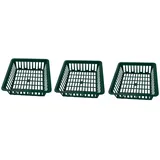 Dehner Blumenzwiebelschalen 3er Set Grün 28,5 x 26 cm