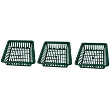 Dehner Blumenzwiebelschalen 3er Set Grün 28,5 x 26 cm