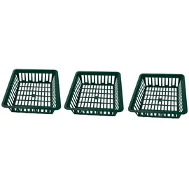 Dehner Blumenzwiebelschalen 3er Set Grün 28,5 x 26 cm