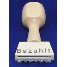 kompatible Ware Textstempel "Bezahlt" ohne Logo, 1 St.