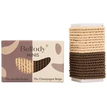 Bellody Minis Haargummis Mocha brown / champagne Beige 20 Stück