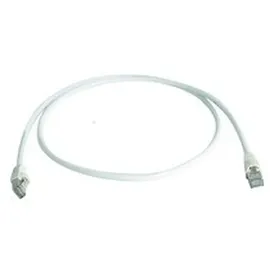 Telegärtner Patchkabel CAT 6a S/FTP 0.5 m Weiß Flammwidrig, mit Knickschutztülle 1 St.