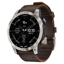 Garmin D2 Mach 1 Aviator Oxford Brown Leather Band