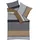 KAEPPEL Imperial Gestreift Braun/Grau 135 x 200 cm + 80 x 80 cm