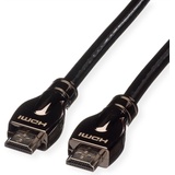 ROLINE HDMI Ultra HD Kabel mit Ethernet, ST/ST, Schwarz