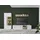 Home Affaire Wohnwand HOME AFFAIRE "HUDSON", weiß (weiß matt tz, applikation evoke eiche mdf tz), B:285cm H:180cm T:42cm, Kastenmöbel-Sets, Wohnwand, mit moderner Rillenoptik, Griffe aus Metall (Schwarz), Breite 285 cm