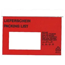 Printus Lieferscheintaschen Kunststoff DIN C6 250 St.