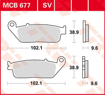 TRW Lucas Sintered voering MCB677SV