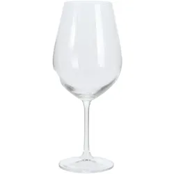 WellHome - 4er-Set Rotweingläser à 690 ml mit geprägtem Streifendesign