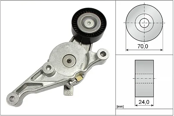INA Riemenspanner, Keilrippenriemen 534015110 für Ford VW