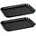 Wenko Grillschale 34,5 x 24,5 x 2,5 cm Edelstahl schwarz