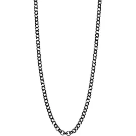 Adelia's Erbskette Unisex Edelstahl schwarz 80 cm
