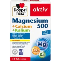 Doppelherz Magnesium + Calcium + Kalium – Hochdosiert – 30 Tabletten