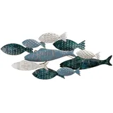 Casablanca by Gilde Gilde Wandrelief Pesca Dunkelblau Hellblau Weiß 30 cm x 71 cm