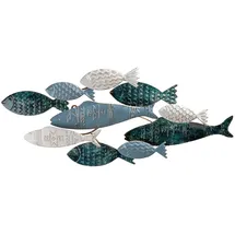 Casablanca by Gilde Gilde Wandrelief Pesca Dunkelblau Hellblau Weiß 30 cm x 71 cm