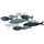 Casablanca by Gilde Gilde Wandrelief Pesca Dunkelblau Hellblau Weiß 30 cm x 71 cm