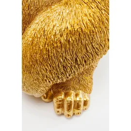 Kare Design Deko Figur Monkey Gorilla Side Medium goldfarben
