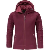 Schöffel Damen Lakefield Fleece Hoodie Jacke (Größe L, rot)