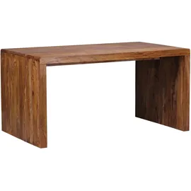 FineBuy Design Natur Sheesham Massivholz Büro Schreibtisch 160 x 80 x 76 cm