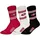 NFL Socken, 3er Pack Stretch-NFL 3Pack Crew Socks, bunt|rot 39-42