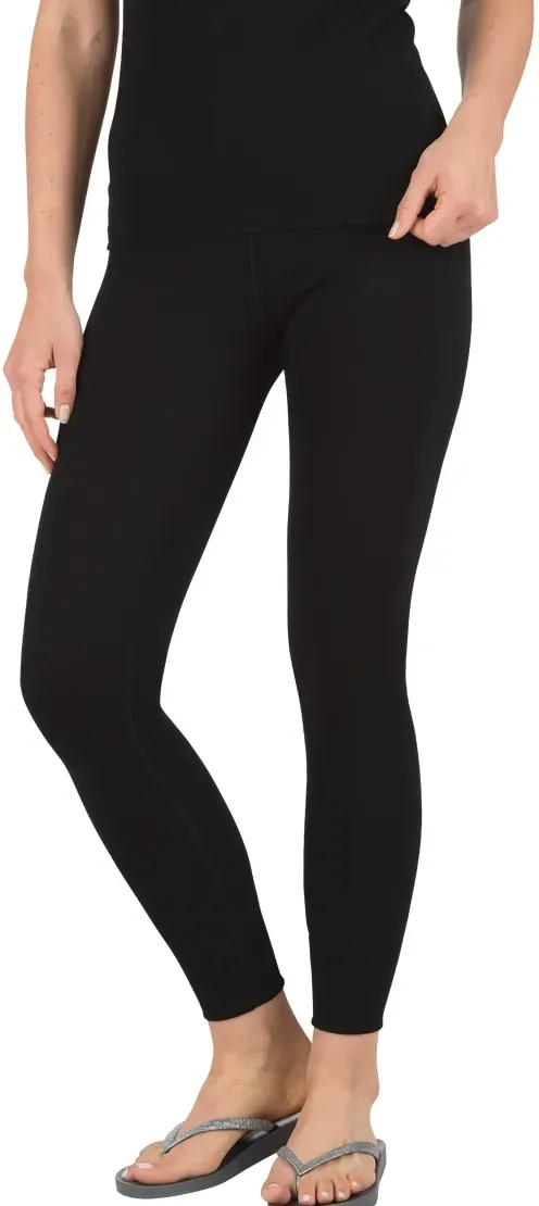 Lange Unterhose TRIGEMA "TRIGEMA Lange Ski-/Sportunterhose", Damen, Gr. XL, 1 Stk., schwarz, 100% Polyester (Bioactive), Unterhosen Lange Unterhose