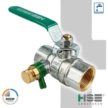 Hermann Schmidt Kugelhahn 1 1/2 Zoll Messing chrom