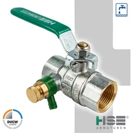 Hermann Schmidt Kugelhahn 1 1/2 Zoll Messing chrom