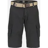 Lerros Bermudas »LERROS Unifarbene Cargobermuda mit Gürtel« Lerros DARK GRAPHITE 30