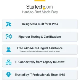 Startech StarTech.com 4-Port USB-C Hub, USB 3.0, 5Gbps, busbetrieben, Mini USB-Verteiler mit 61cm Kabel, USB-C zu 4x USB-A Splitter