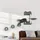 PawHut Katzen Kletterwand 4-teilig 40 x 28 x 73 cm grau
