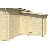 SKANHOLZ Anbauschuppen 200 x 200 cm Beige