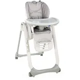 Chicco Polly2Start Baby Hochstuhl ab Geburt bis 3 Jahre (15 kg), Verstellbarer Kinderhochstuhl mit 4 Rädern, Liegefunktion und Kompakte Schließung