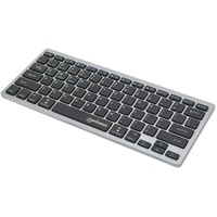 Manhattan 180559 Tastatur RF Wireless - Bluetooth Schwarz, Grau