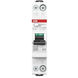 ABB DS301CTB6A30 DS301CAT-B6/0, 03 FI/LS-Schalter 6kA, 1P+N, Typ A, B6, 30mA, Bahn 2CSR255164R1065