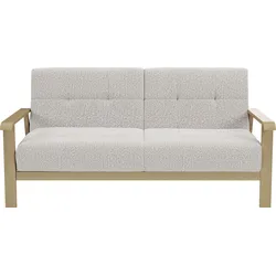 2,5-Sitzer SIT & MORE "Billund", beige, B:169cm H:88cm T:106cm, 100% Polyester, Sofas, Armlehnen aus Buchenholz in natur, verschiedene Bezüge und Farben