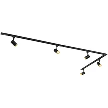 QAZQA Jeana 5-flg. schwarz Aluminium