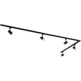 QAZQA Jeana 5-flg. schwarz Aluminium
