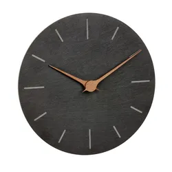 TFA Dostmann 60.3068.10, Wand, Analoge Uhr, Rund, Schieferfarben, Tablet, Akku